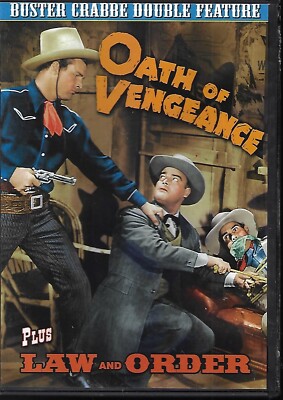 Buster Crabbe Double Feature - Oath of Vengeance / Law and Order (DVD, 2008)