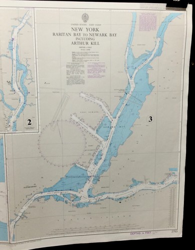 VINTAGE ADMIRALTY CHART. No.2753. New York. 1984. - Picture 6 of 6