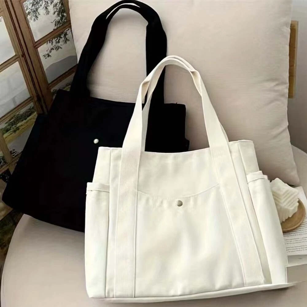 Large Capacity Tote Bag INS Versatile Handbag Laptop Bag Work Student Class - Picture 7 of 11