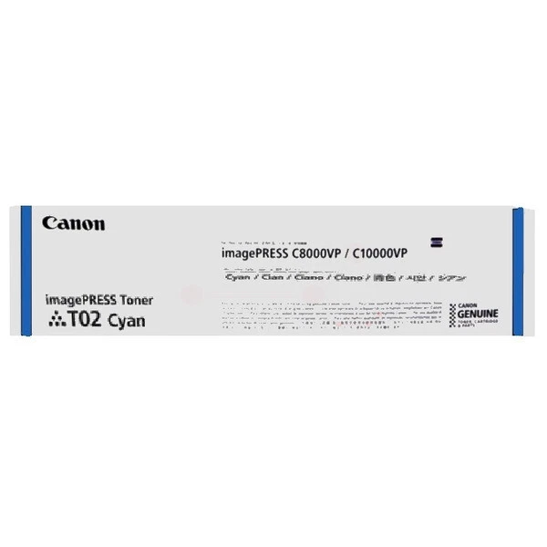 Canon 8530B001 T02 cartouche toner Cyan , 43.000 Pages 5% pour Imagepress C - Photo 1/1