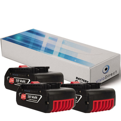 3er Set Akkus 18V 4000mAh für Bosch GML50 Baustellen Radio