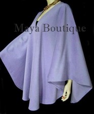 Cashmere Cape Ruana Coat Wrap Periwinkle Usa Made Maya Matazaro