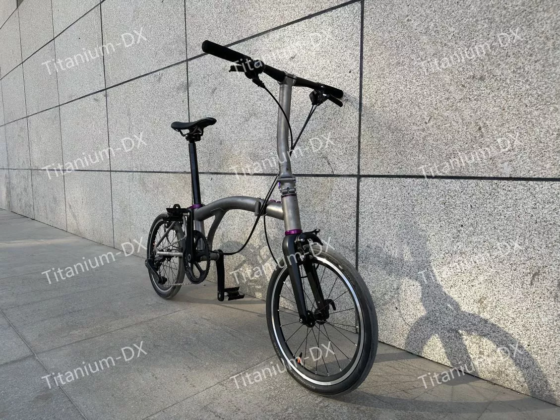 Titanium-DX 4speed folding bike for Brompton T line