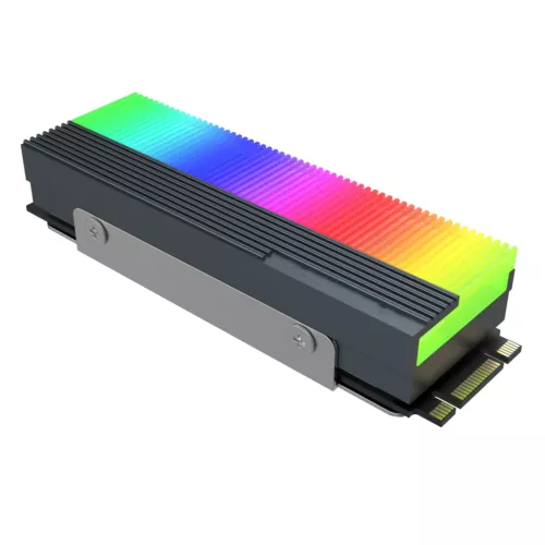 4 Pin + 3 Pin ARGB) SSD Heatsink Cooling Radiator For M.2 2280 SSD Hard Disk