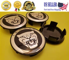 JAGUAR Set Of 4 Black Wheel Center Cap 59mm - - Satisfaction Guaranteed