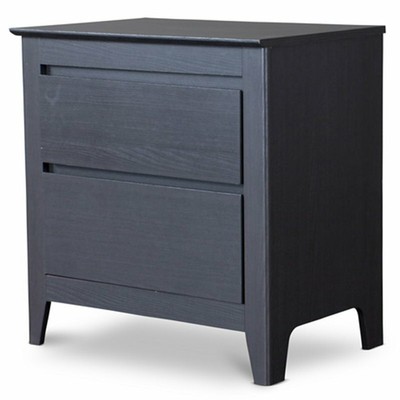 Baxton Studio 2 Drawer Nightstand In Espresso 847321024540 Ebay