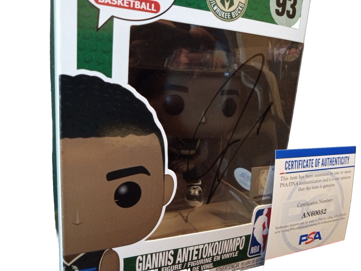 Giannis Antetokounmpo Signed Milwaukee Bucks Funko Pop 45