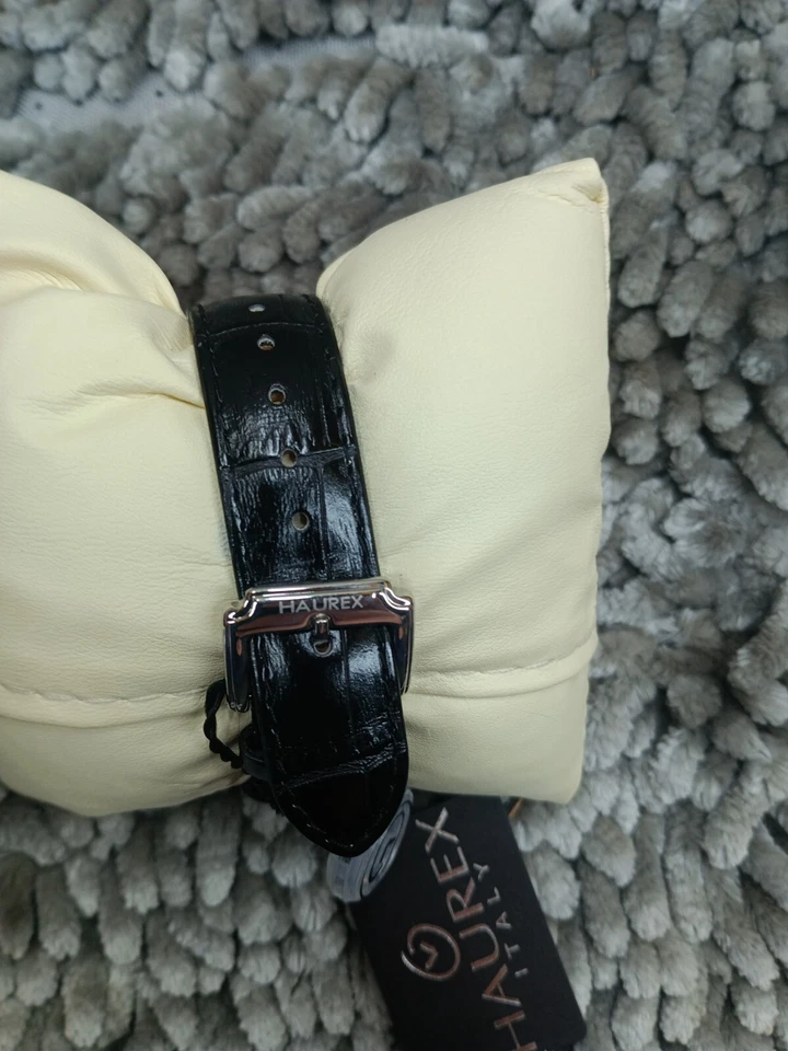 Haurex Italy Men's Flame Chronograph Watch, Black Leather Band, 42mm - Image 3 of 4