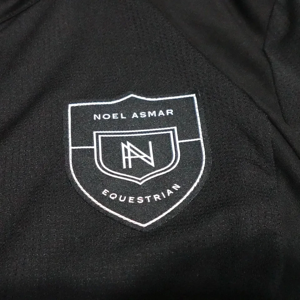 Jaqueta Equestre Noel Asmar Feminina Média Preta Zíper Completo Logotipo Manga Longa - Imagem 2 de 4