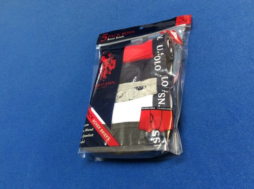 Boy's underwear: boxer briefs (U.S. Polo Assn) available in assorted colors 5 pk - Picture 3 of 6