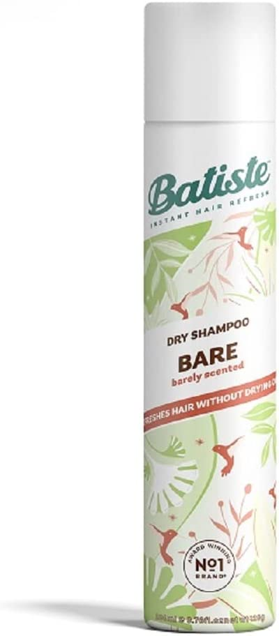 Batiste Dry Shampoo in Bare 200ml, Barely Scented Light Fragrance
