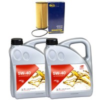 MotoröL Set MotoröL Febi SAE 5W-40 8 Liter + ÖLfilter FüR Audi A6 Avant S6 4A C4