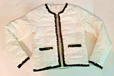 The Children's Place 1989 Girls White Quilted Jacket Coat Size L 10/12 NWT