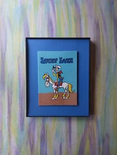 Lucky Luke 1946 Animated Western Cartoon Series Fan Art - Lucky Luke & Jolly 5x7