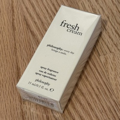 Philosophy Fresh Cream Spray Fragrance   0.5oz/ 15ml Mini   New In Box & Sealed!