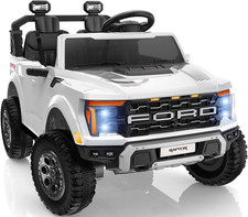24V Kids Ride on Truck, Licensed Ford F-150 Raptor 2 Seater Electric Car W/Remot
