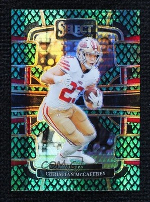 2023 Panini Select Concourse Dragon Scale Prizm 3/70 Christian McCaffrey 0zz3