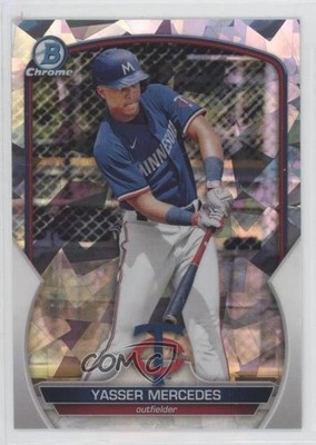 2023 Bowman Chrome Prospects Atomic Refractor Yasser Mercedes #BCP-99 11s9