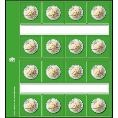 SAFE Designo Vordruckblätter 2 Euro neutral 5er-Pack 1864