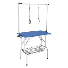 HOT/ Pet Grooming Table Two Arms with Clamp,36''x24'' Dog Grooming Station,Fold