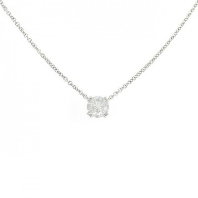Authentische runde Harry Winston Solitär Halskette 0,57 kt #230-000-383-2881