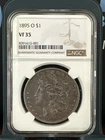 1895 - O Morgan Silver Dollar NGC VF 35