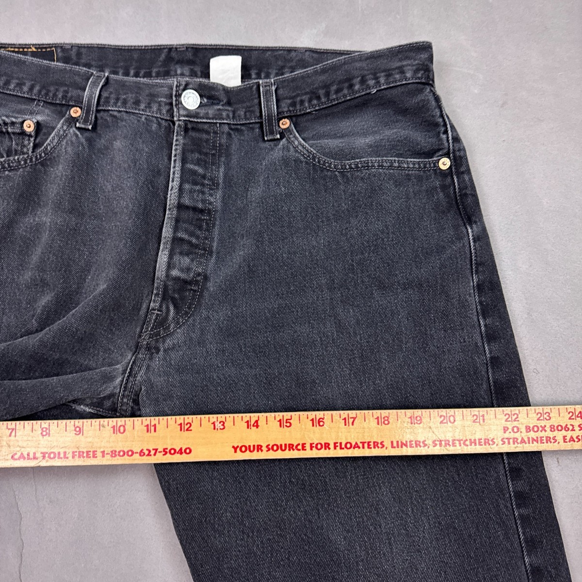 のん Vintage Levis 501 Jeans Mens 38x32 Black Y2K Faded Denim Pants