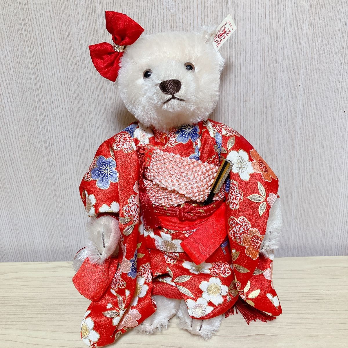 Steiff Teddy Bear Kimono Plushie Hatsuhime Japan Limited Edition