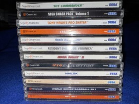 Saga Dreamcast Game Lot Crazy Taxi Tony Hawk Sonic Adventure Resident Evil Rare