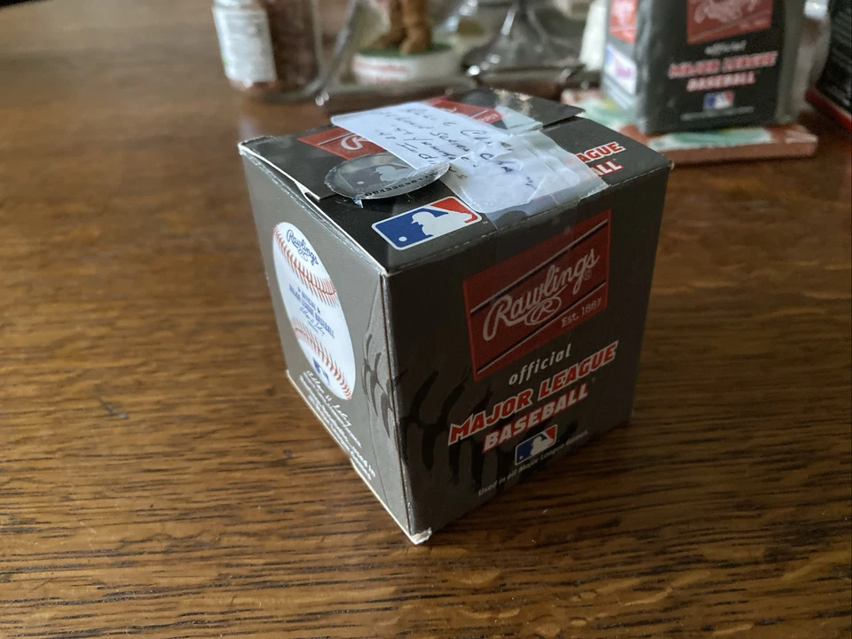 ALLIE CLARK 1947 Yankees 1948 Indians World Series winner MLB signed Baseball - Image 3 of 4