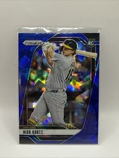 2025 Panini Prizm Nick Kurtz Blue Cracked Ice Prizm Rookie RC