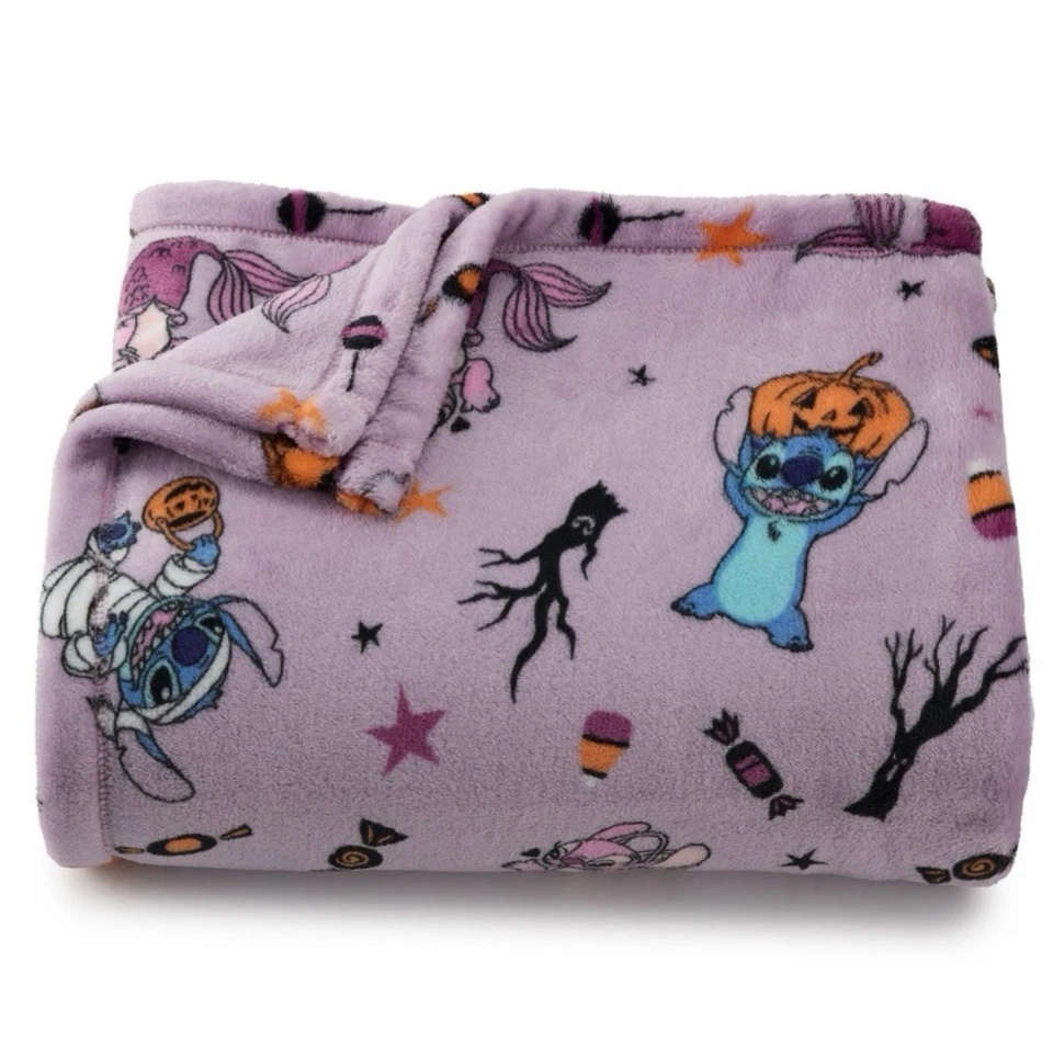 Disney Lilo & Stitch 60"x72" Manta Halloween Púrpura Disfraces Momia NUEVO Foto 3 de 4