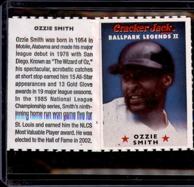 2006 Cracker Jack Ballpark Legends II #NNO Ozzie Smith - FAST USA SHIPPING