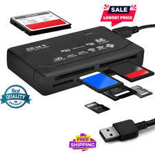 Memory Card Reader All in One 1 USB Adapter SD SDHC Mini Micro M2 MMC XD CF MS