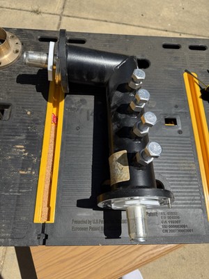 Dielectric 3 1/8'' EIA Flanged Rigid Tuning 90° Elbow