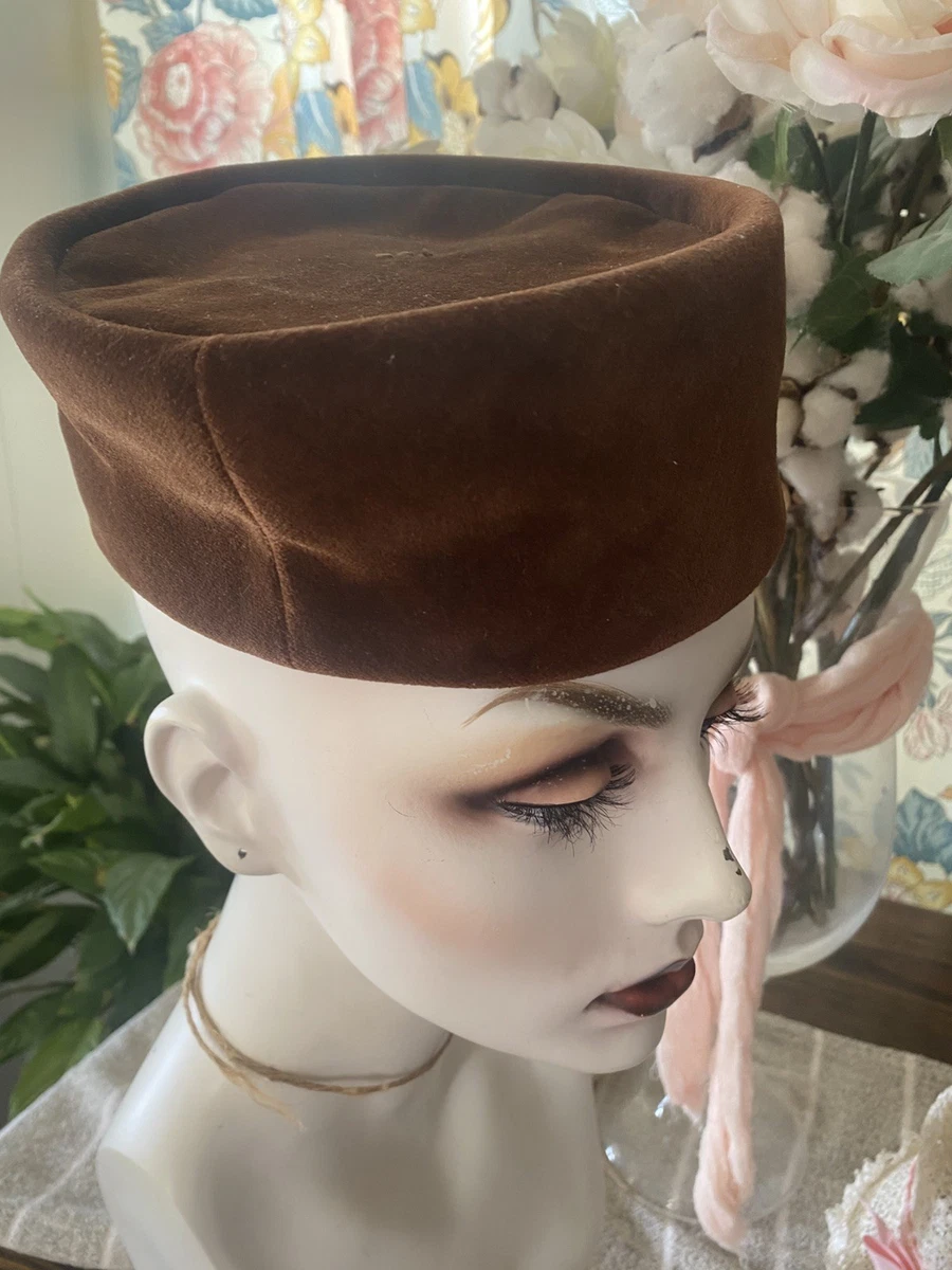 Brown Velvet Vintage Hats for Women for sale | eBay display picture 1