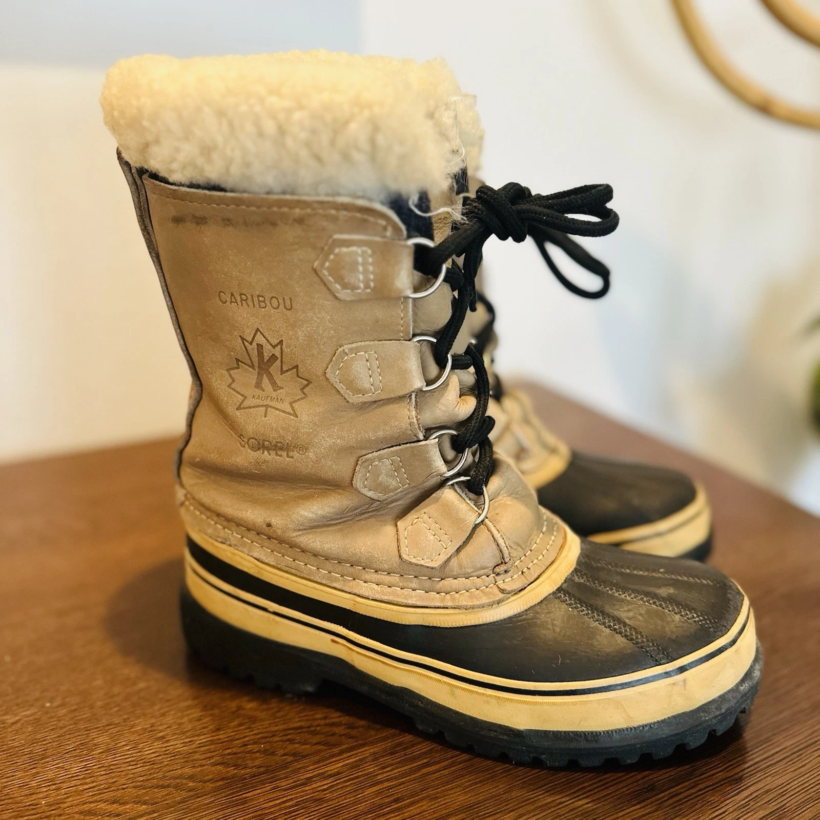 Vintage Sorel Kaufman Caribou made In Canada Winter Boots Men’s 6