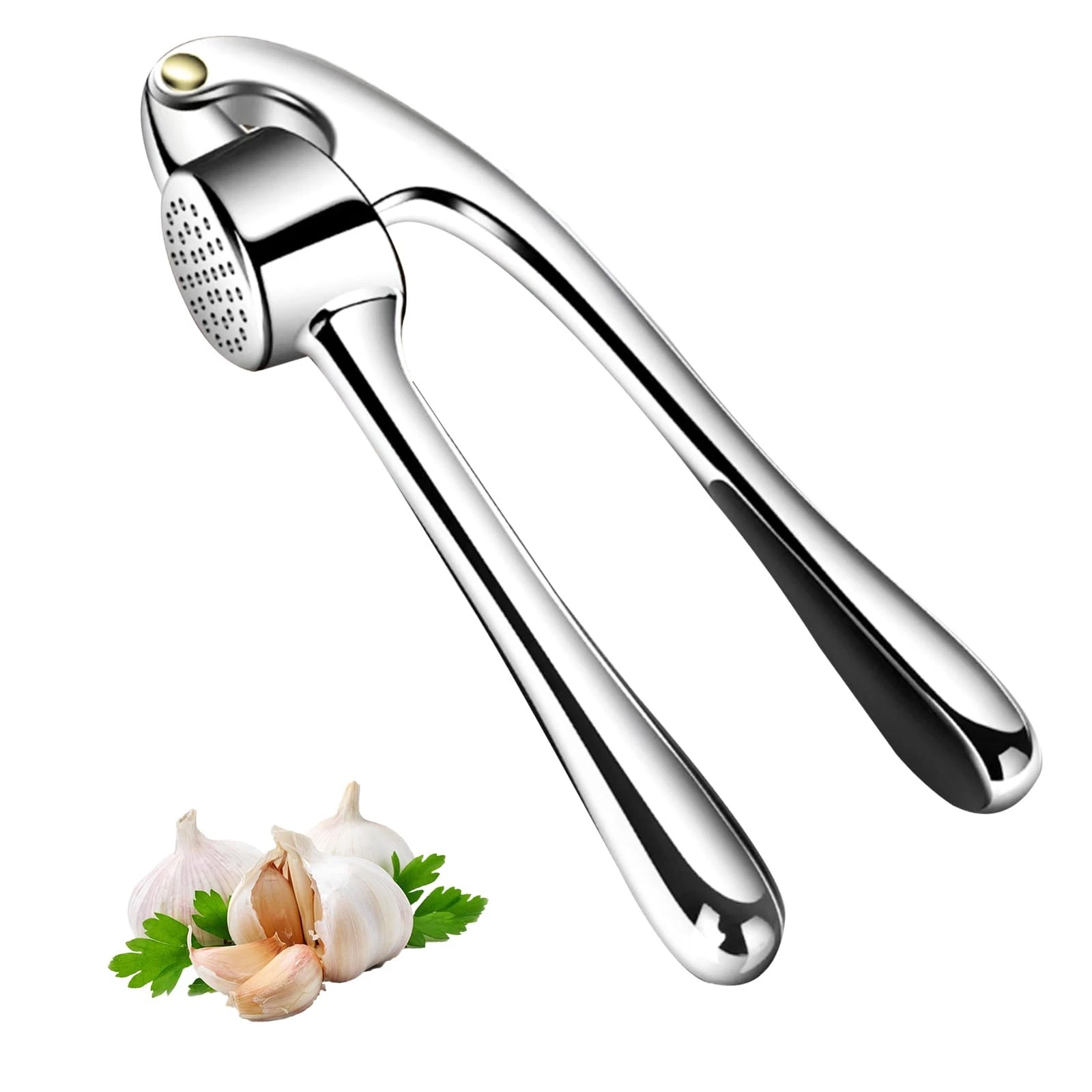 Garlic Press, Garlic Press Stainless Steel, Garlic Presses with Easy to Dr...
