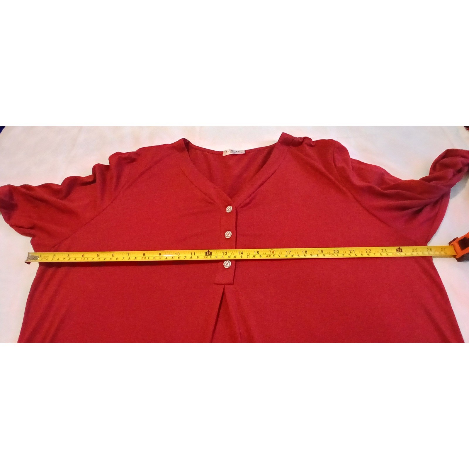 EKOUAER Women's XXL Long Sleeve V Neck House Dress Button Up Sleep Gown Burgundy