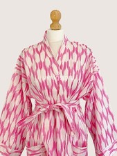 100% Cotton Bathrobe Soft Comfortable Home Spa Robe Lightweight Spa Robe