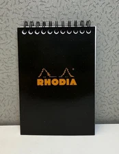 Rhodia Wirebound Notepad, 80 Sheets, Black