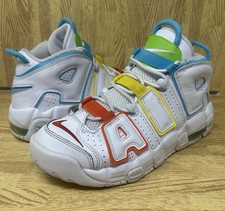 Nike Air More Uptempo White Multi-Color FJ4624-100 Size 7Y Women  s 8.5 