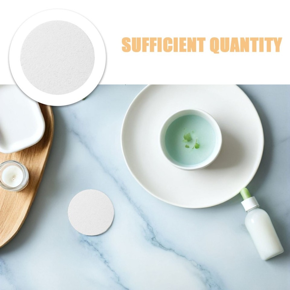 60pcs Round Compressed Facial Sponges | Exfoliating Face Scrubber Pads ...