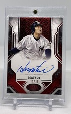 *Read* 2025 Topps Tier One Hideki Matsui Auto /15 #PPA-HM Yankees Legend