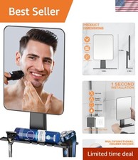 Shower Mirror Fogless for Shaving, Fogless Mirror for Shower with Razor Holde...