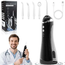Ultrasonic Tooth Cleaner Kit Dental Plaque Calculus Stain Remover Electric Kit