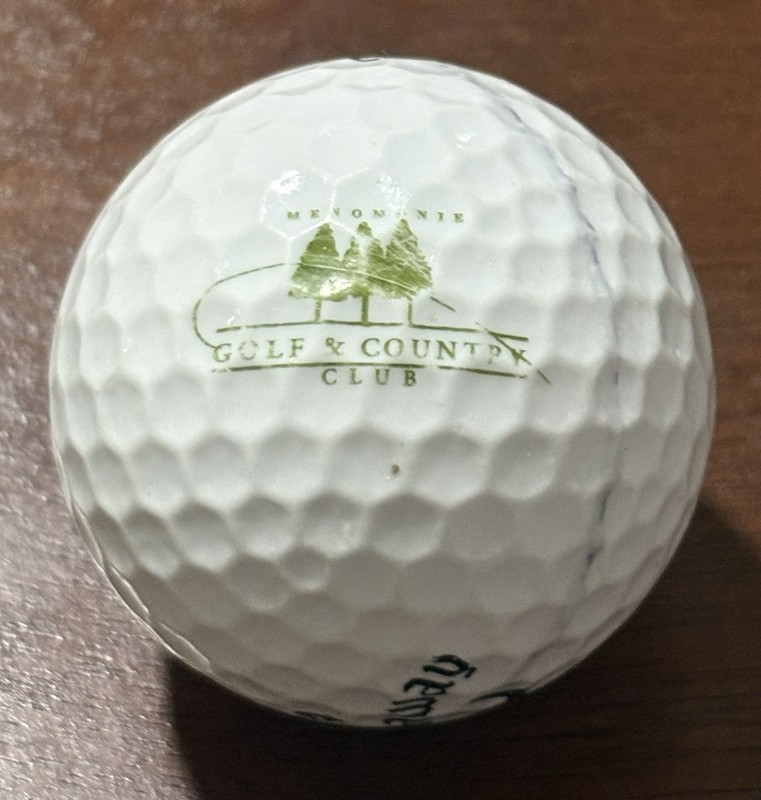Menomonie Golf And Country Club Souvenir Golf Ball