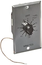 NSi C460M 60 MIN TWIST TIMER WITH METAL WALLPLATE - DPST - 1EA