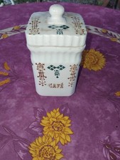 Pot à Epices Condiments Café Terre d Acier Grès Emaillé Saint Uze Révol Art Déco