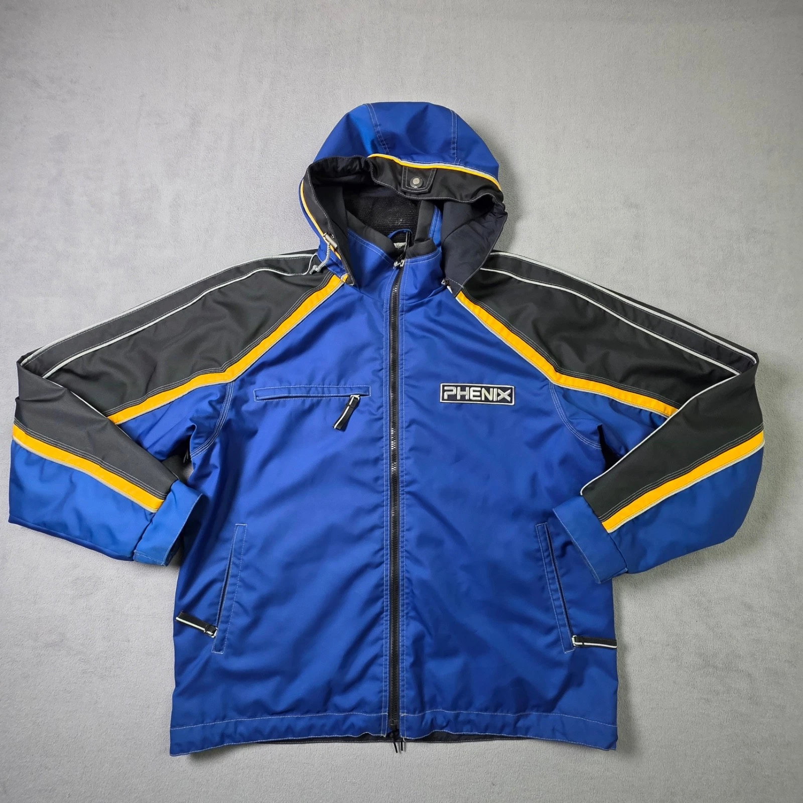 Phenix Jacket Mens XL Blue Zip Hooded Superior Performance Technical Ski Snow